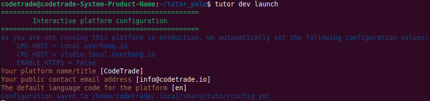 Tutor-Dev-installation-with-Palm-release-5-1