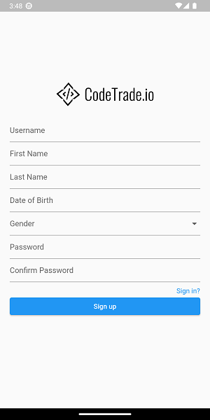 Sign-In-Screen