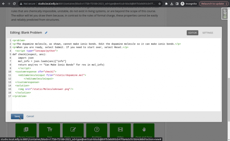 Molecule Editor and Viewer Tool in Open edX: A Complete Guide