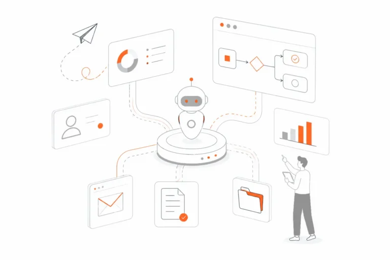 AI-powered automation services with chatbot, workflows, and data integration.