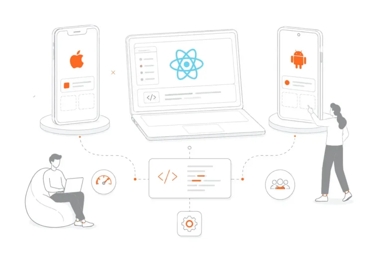 React Native development services with cross-platform apps for iOS and Android.