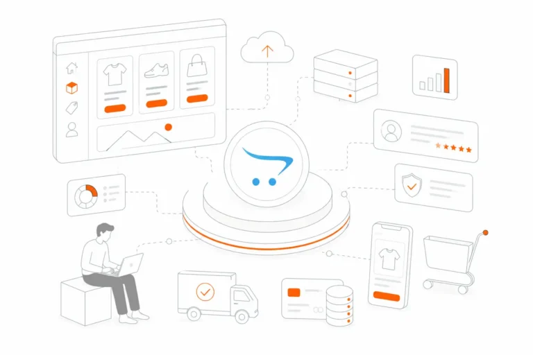 OpenCart development services with eCommerce, analytics, and online store management features.