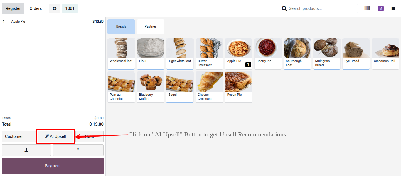 AI POS Upsell