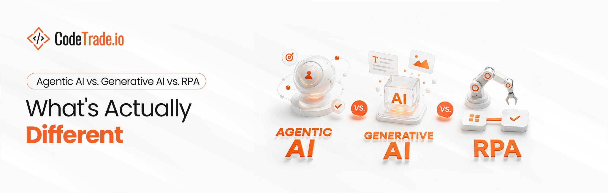 Agentic AI vs. Generative AI vs. RPA 01