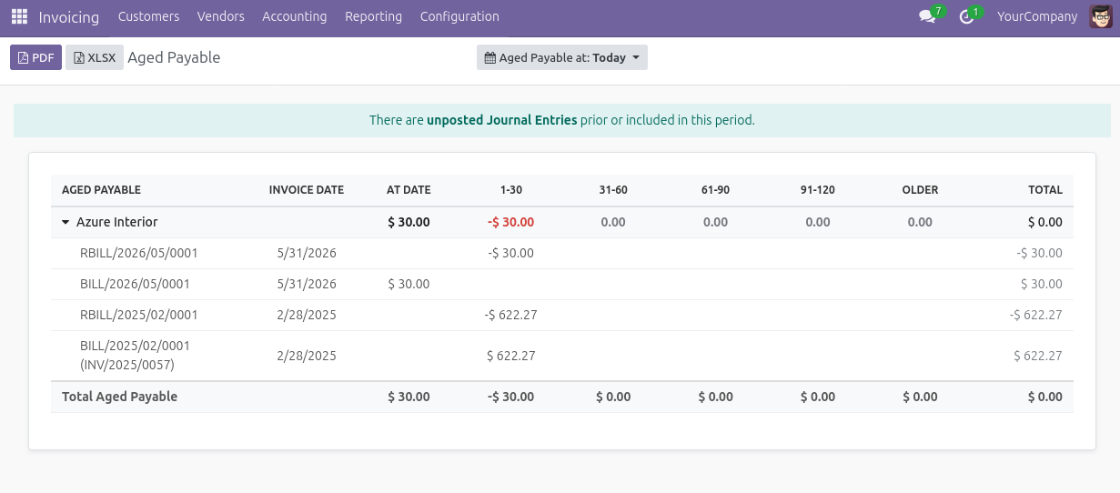 Export Enterprise Accounting In Odoo Community