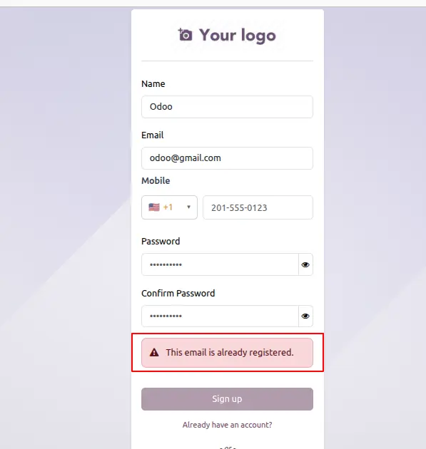 Signup With Phone Number