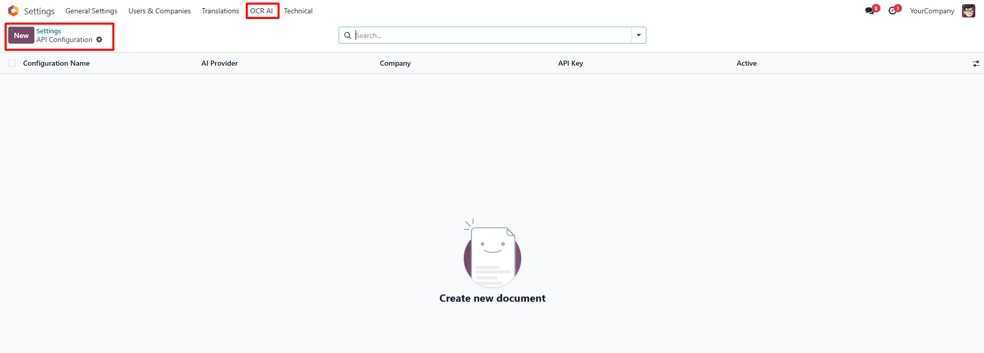 AI OCR Document Import