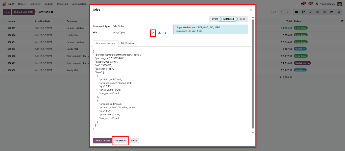 AI OCR Document Import