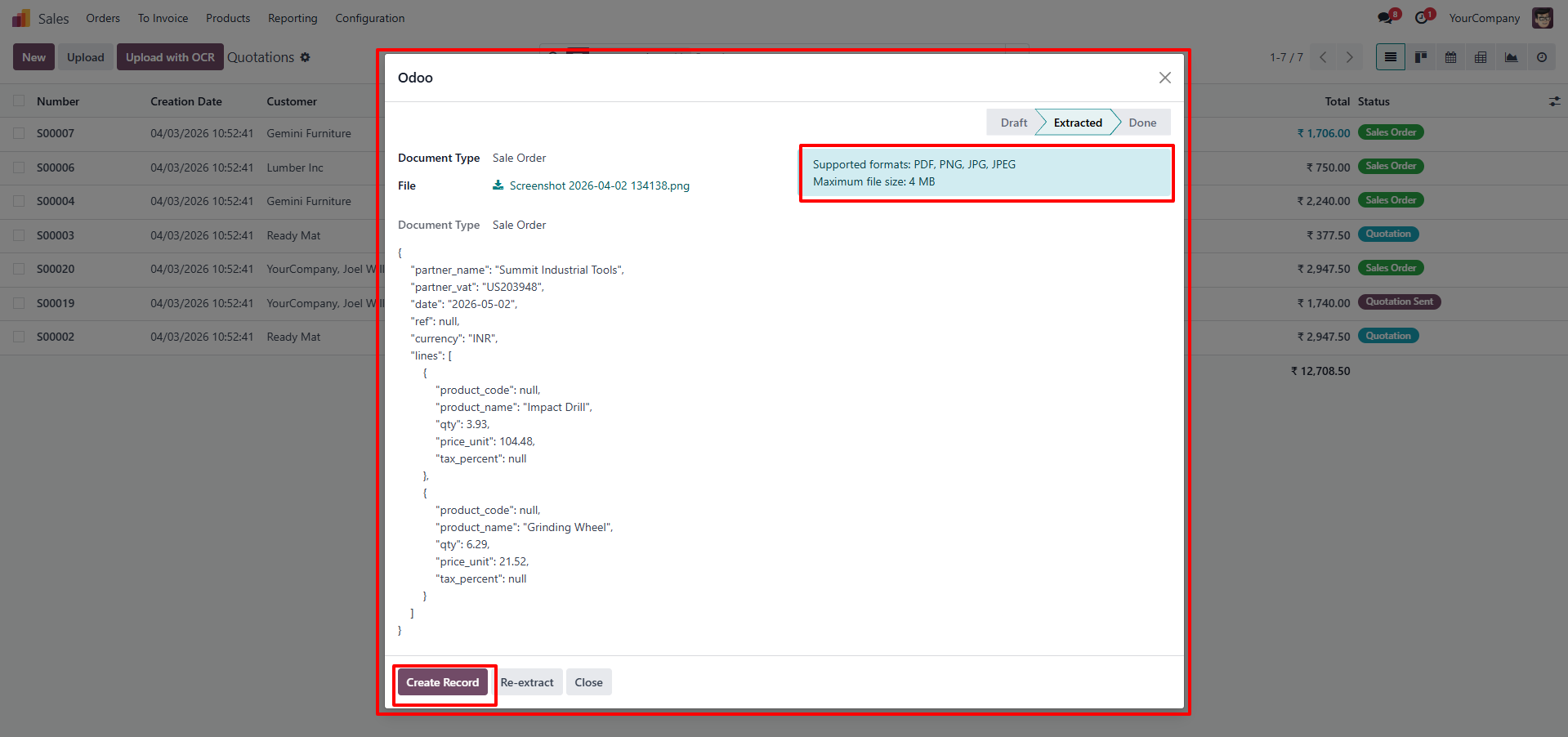 AI OCR Document Import