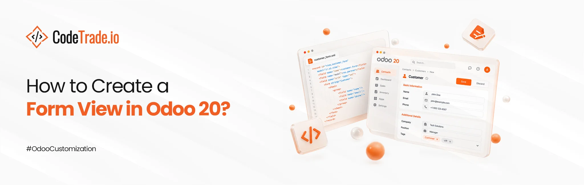 How to Create a Form View in Odoo 20